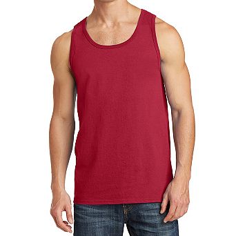 Mafoose Mens Solid Cotton Tank Top Sleeveless Tee Shirt for Sports, Gym, Fitness, Beach