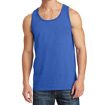 Mafoose Mens Solid Cotton Tank Top Sleeveless Tee Shirt for Sports, Gym, Fitness, Beach