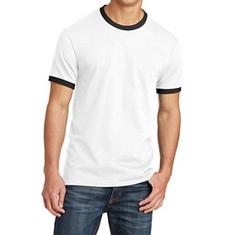 Mafoose Men's Classic Soft Core Cotton Ringer Short Sleeve T-Shirt