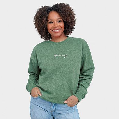 Embroidered Grammy Heart - Women's Graphic Sweatshirt
