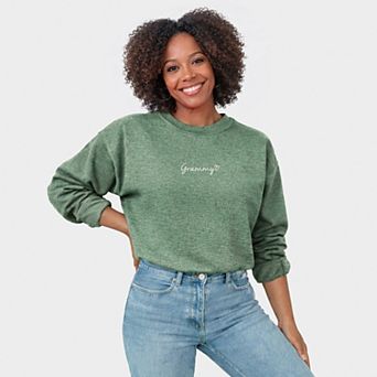 Embroidered Grammy Heart - Women's Graphic Sweatshirt
