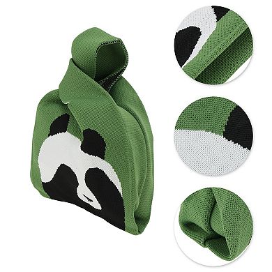 Cute Animal Knitted Wrist Bag for Women 1Pc
