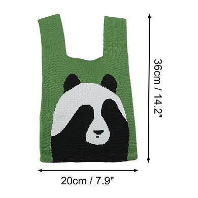 Cute Animal Knitted Wrist Bag for Women 1Pc