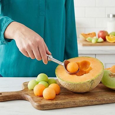 Stainless Steel Ice Cream Scoop with Comfortable Ergonomic Handle for Easy Release 6.1x2.2 Inch