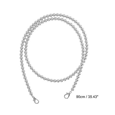 1 Pc Faux Pearl Handbag Strap 0.32"x35.43"