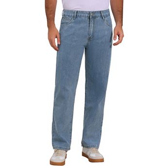 Men's Classic Jean 5-pocket Regular Fit Streetwear Straight Leg Jeans