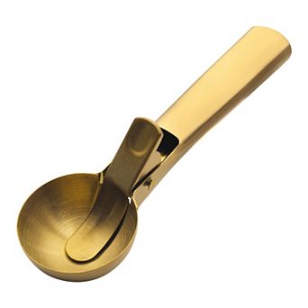 Ice Cream Scoop, 1 pc Pop-out Stainless Steel Ice Cream Scooper, Ergonomic Handle 7.5x2.2 Inch