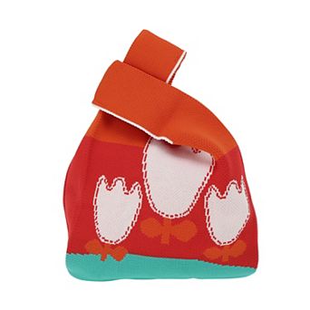 Durable Flowers Knitted Wrist Bag 1 pc