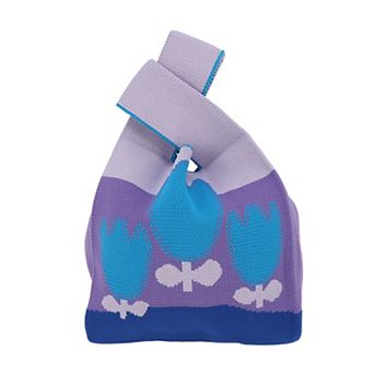 Durable Flowers Knitted Wrist Bag 1 pc