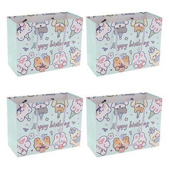 4 pc Cartoon Gift Bags for All Occasions