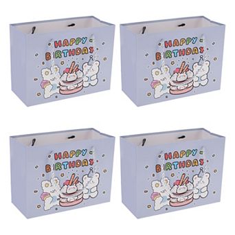 4 pc Cartoon Gift Bags for All Occasions
