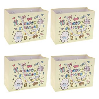 4 pc Cartoon Gift Bags for All Occasions