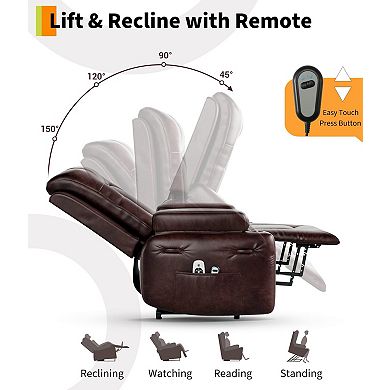 Power Lift Recliner Chair with Heat and Massage