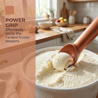 Ice Cream Scoop, 1 Pcs Stainless Steel Ice Cream Scooper with Ergonomic Handle 7.9x1.2 Inch