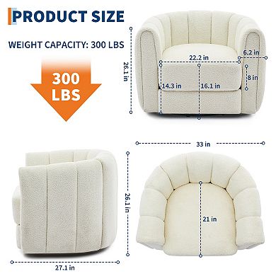 360° Swivel Glider Chair