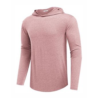 PINSPARK Men's Lightweight Long Sleeve Pullover Hoodie Golf Gym Athletic Sweatshirt