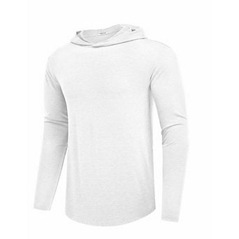 PINSPARK Men's Lightweight Long Sleeve Pullover Hoodie Golf Gym Athletic Sweatshirt
