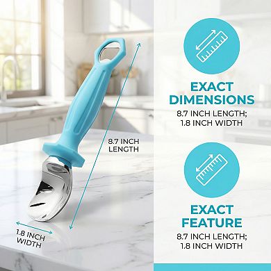 Ice Cream Scoop Comfortable Ergonomic Handle Easy Release for Gelato 8.7x1.8 Inch