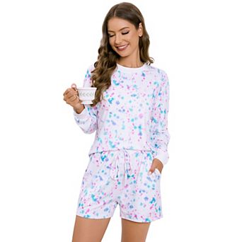 Women's Long Sleeved Shorts Casual Fashion Set