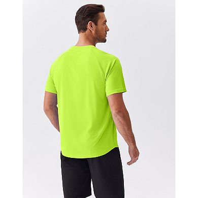 PINSPARK Men's 2 Pack UPF50+ Short Sleeve Rash Guard Swim Surf Quick Dry Athletic Shirt