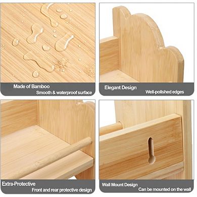 3-Tier Spice Rack Organizer with Handles, Counter or Wall Mount Storage, Jars Not Included