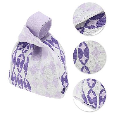 Star Knitted Wrist Bag for Women 1Pc