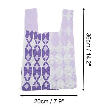 Star Knitted Wrist Bag for Women 1Pc