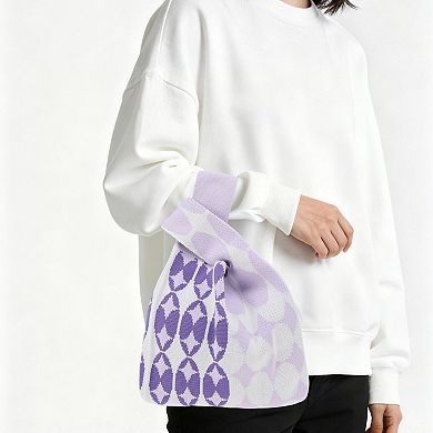 Star Knitted Wrist Bag for Women 1Pc