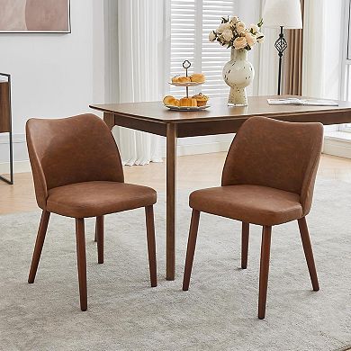 Modern Upholstered Dining Chairs Set of 2