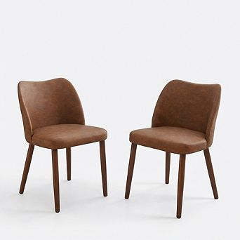 Modern Upholstered Dining Chairs Set of 2