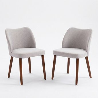 Modern Upholstered Dining Chairs Set of 2