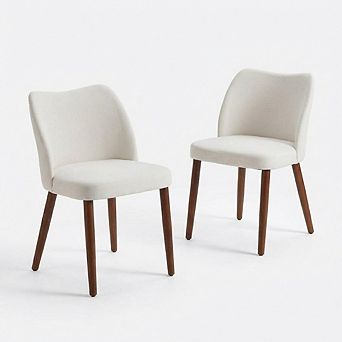Modern Upholstered Dining Chairs Set of 2