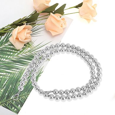 1 Pc Faux Pearl Handbag Strap 0.47"x31.5"
