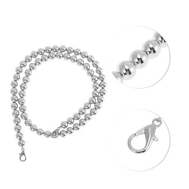 1 Pc Faux Pearl Handbag Strap 0.47"x31.5"