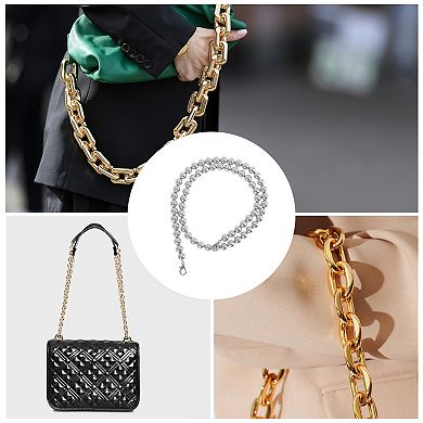 1 Pc Faux Pearl Handbag Strap 0.47"x31.5"
