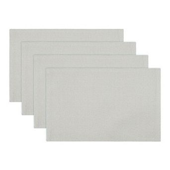 Set of 4 Rustic Cotton Placemats for Dining Table Decor Washable Kitchen Table Mat 18.1x11.8 Inch