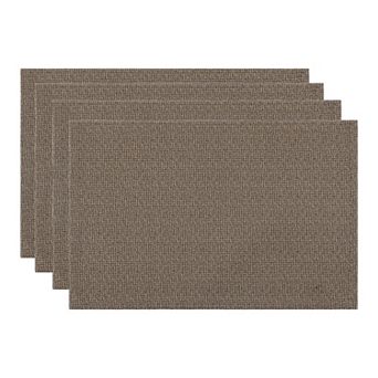 Set of 4 Rustic Cotton Placemats for Dining Table Decor Washable Kitchen Table Mat 18.1x11.8 Inch