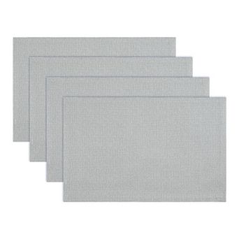 Set of 4 Rustic Cotton Placemats for Dining Table Decor Washable Kitchen Table Mat 18.1x11.8 Inch