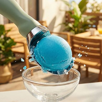 Ice Cream Scoop Comfortable Ergonomic Handle Easy Release for Gelato Cookie Dough 7.9x2 Inch