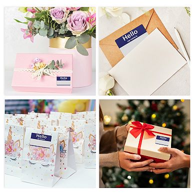 Handwritten Name Gift Stickers for All Occasions 6 Pcs