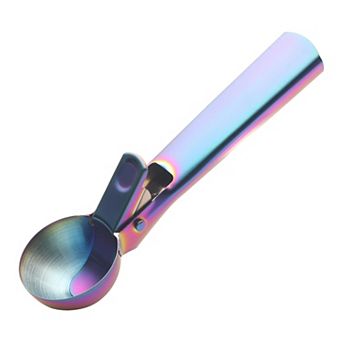 Ice Cream Scoop, 1 pc Stainless Steel Pop-out Ice Cream Scooper, Ergonomic Handle 7.3x1.9 Inch