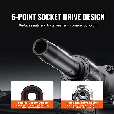 Compact 9-Piece Impact Socket Set for Garage and DIY Projects