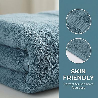 1 Pack Luxury Striped Cotton Hand Towels Ultra Soft Absorbent Quick Dry Towels 13" x29"