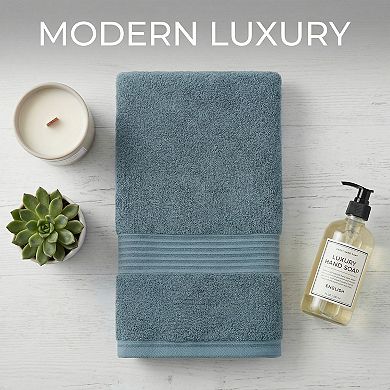 1 Pack Luxury Striped Cotton Hand Towels Ultra Soft Absorbent Quick Dry Towels 13" x29"