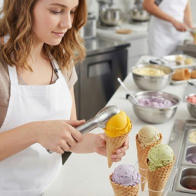 Stainless Steel Ice Cream Scoop with Ergonomic Handle and Easy Release 1Pcs 7.1x1.9Inch