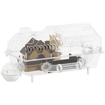 PawHut 8 in 1 Hamster Cage with Accessories, 21.5" x 11.8" x 12.6"