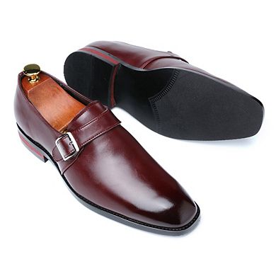 Men's Low-Top Buckle Dress Shoes