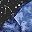 Tie Dye Blue Black Sky