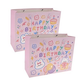 2 pc Cartoon Animal Gift Bags