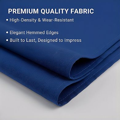 Royal Blue Rectangle Tablecloth 70x120 Inch, Heavy Duty Washable for 6-8ft Tables
